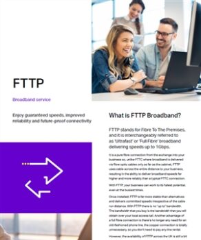 FTTP Broadband Service Page